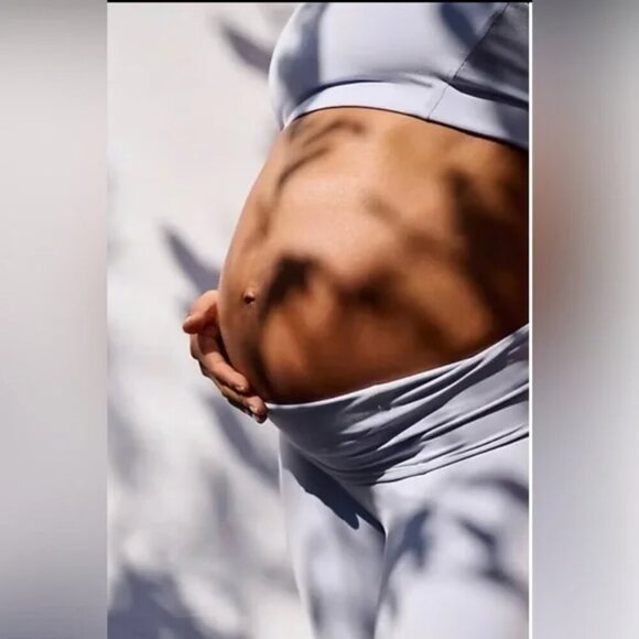 NWT $108 FP Movement x Hatch Never Better Legging Orchid Purple MEDIUM Maternity - Picture 5 of 5